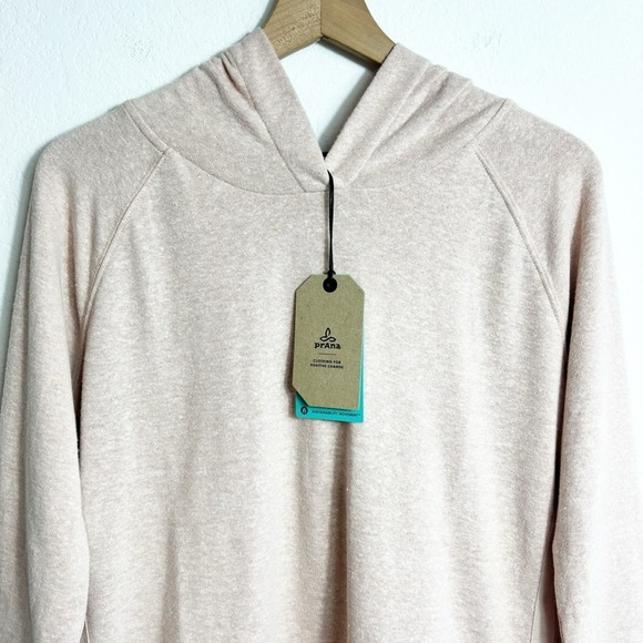 PRANA WOMEN'S COZY UP SUMMER CHAMPAGNE HEATHER PULLOVER SWEATER SIZE MEDIUM NEW - Picture 5 of 6